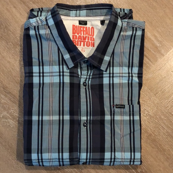 NWOT! - BUFFALO DAVID BITTON ‘Samsun’ 100% Cotton Button Down - Picture 8 of 8